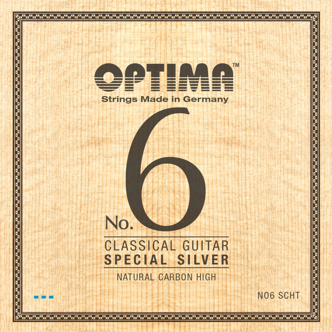 Optima Strängar för klassisk gitarr No. 6 Special Silver - Set Carbon high (NO6.SCHT)