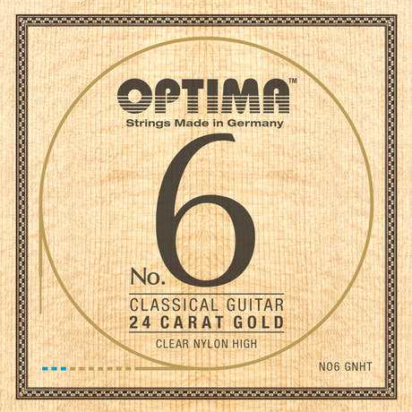 Optima strängar för klassiska Gitarrer No. 6 24 carat gold - set Nylon Gold high (NO6.GNHT)