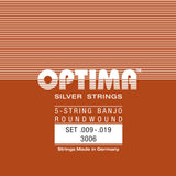 Optima 3006 strängset för 5-strängad banjo, ögla