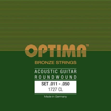 Optima strängar för akustiska Gitarrer bronssträngar - Set Custom-light (1727CL)