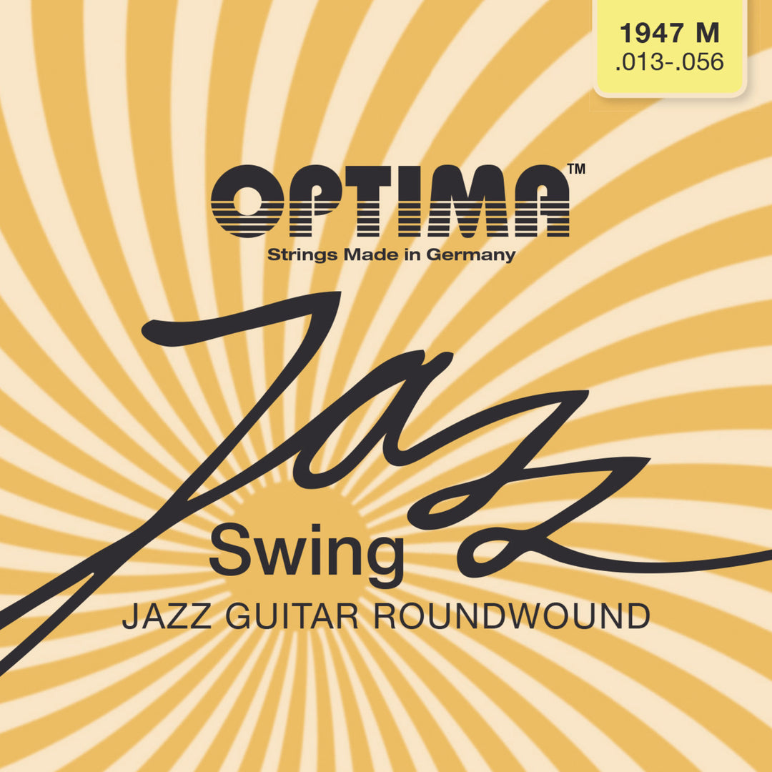Optima strängar för elgitarr Jazz Swing krom roundwound - Set (1947M)