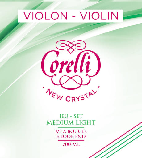 Corelli Fioler-strängar New Crystal - A 3/4 (3702M)