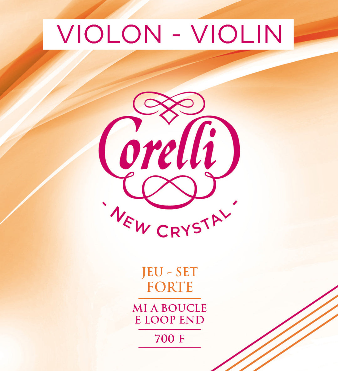 Corelli Fiolersträngar New Crystal - Forte (700F)
