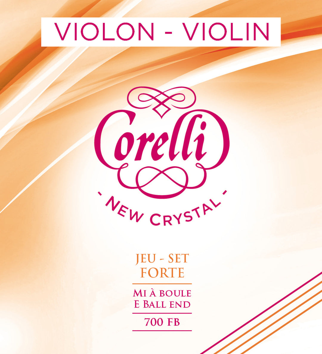Corelli Fiolersträngar New Crystal - Forte (700FB)