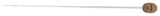 Pick Boy dirigentstav i vit glasfiber, 38 cm, modell E, korkgrepp