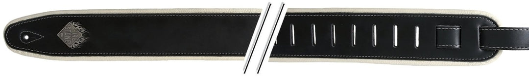 GEWA Gitarrerremmar F&S Comfort - Svart/Crème