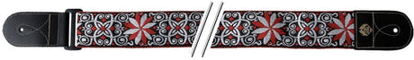 GEWA gitarrremmar F&S Folk Jacquard - röd-vit