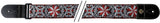 GEWA gitarrremmar F&S Folk Jacquard - röd-vit