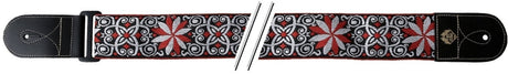 GEWA gitarrremmar F&S Folk Jacquard - röd-vit