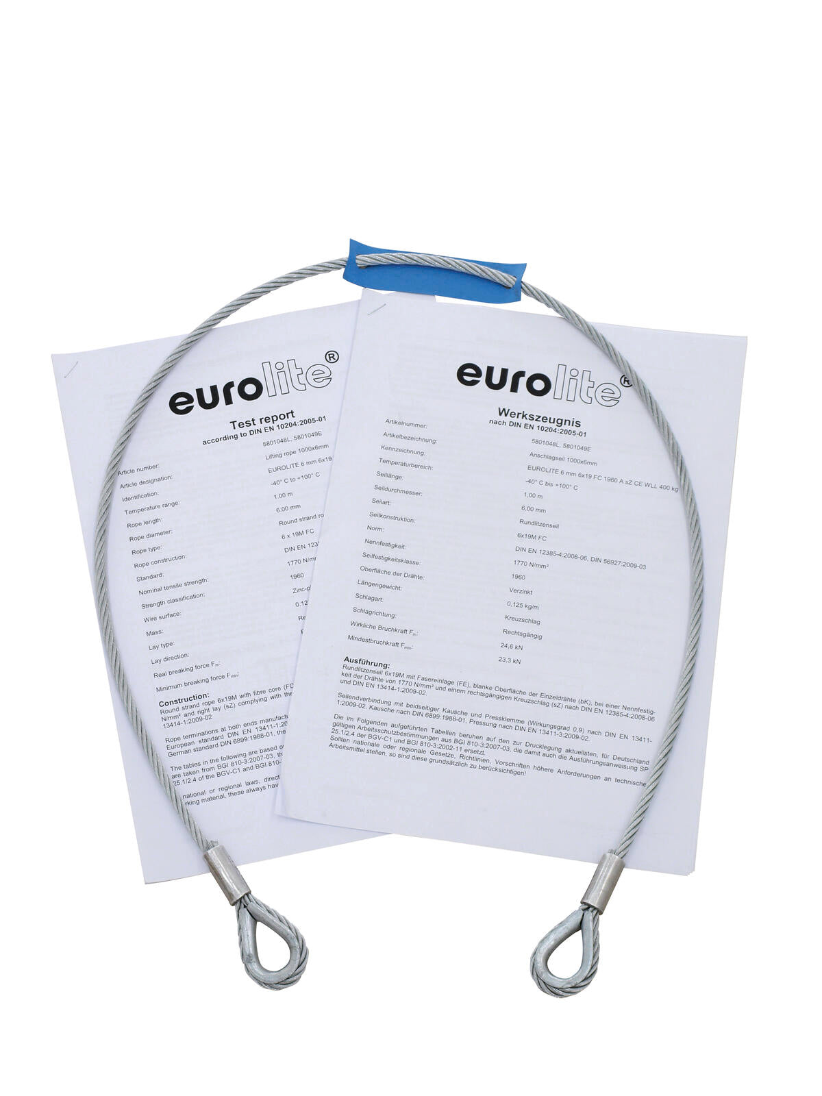 EUROLITE Safety Bond AG-15 4x1000mm up to 15kg