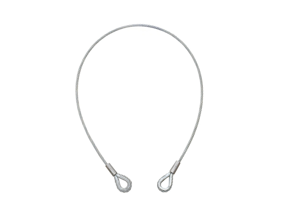 EUROLITE Stållina 1000x6 mm silver med kaus