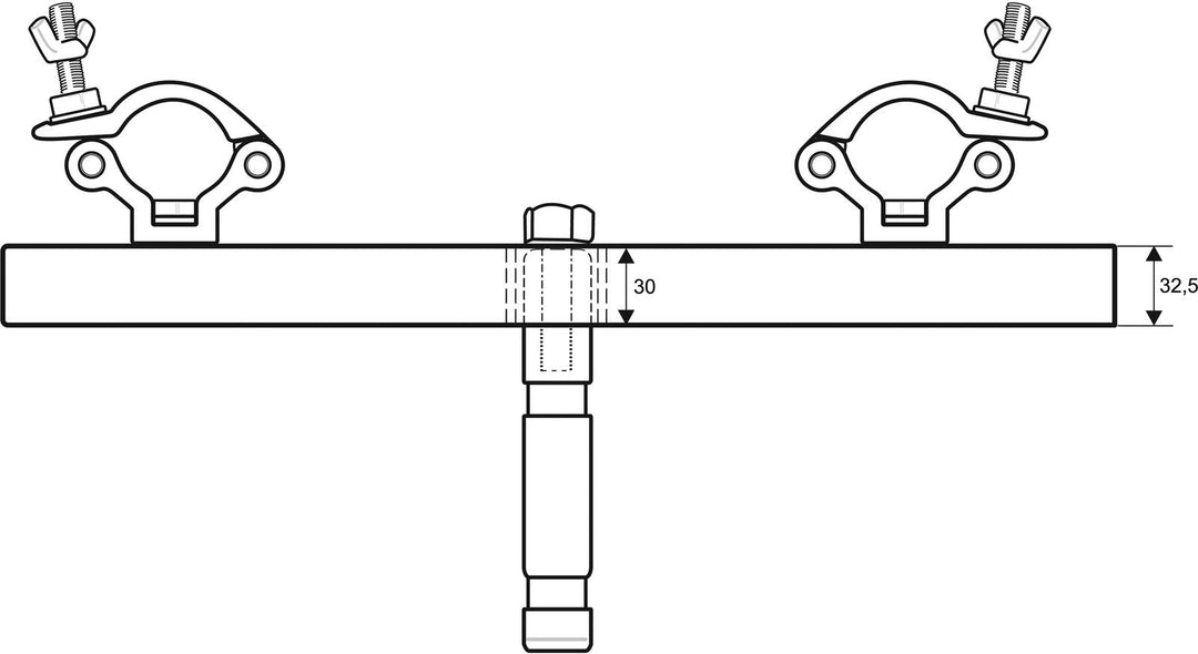 EUROLITE TAH-52 Trussadapter med TV-spigot