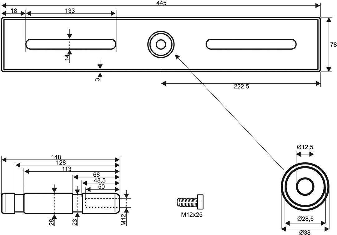 EUROLITE TAH-52 Trussadapter med TV-spigot