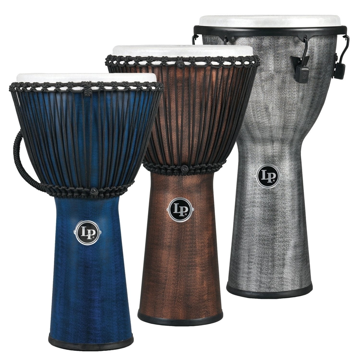 Latin Percussion Djembe World Beat FX Rope Tuned - Grå (LP724G)