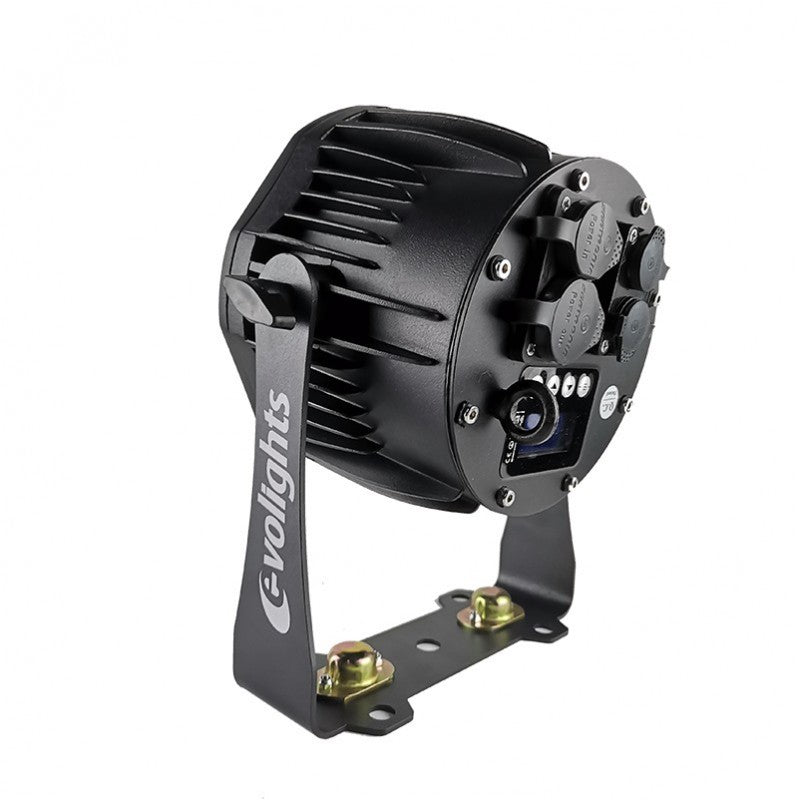 EVOLIGHTS GLACIER 7 LED PAR 7x10W RGBWA-UV IP65 utomhusscensbelysning