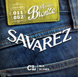 Savarez A130CL Bronze western-gitarrsträngar, custom light .011 till .052