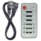 LIGHT4ME TURBO FLOWER diskoeffekt LED PAR UV-kugle laserstrobe