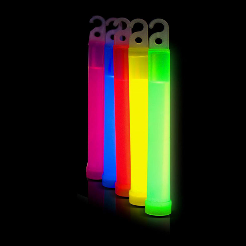 25 st. mix glowsticks 6"