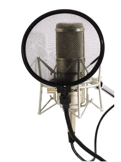 OMNITRONIC mikrofon-popfilter, svart