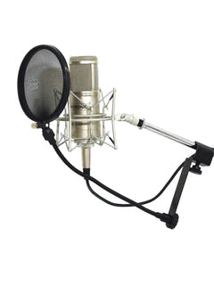 OMNITRONIC mikrofon-popfilter, svart