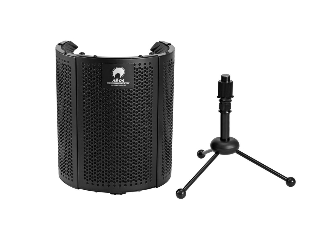 OMNITRONIC AS-04 Desk Microphone Absorber System, hopfällbart inkl. stativ