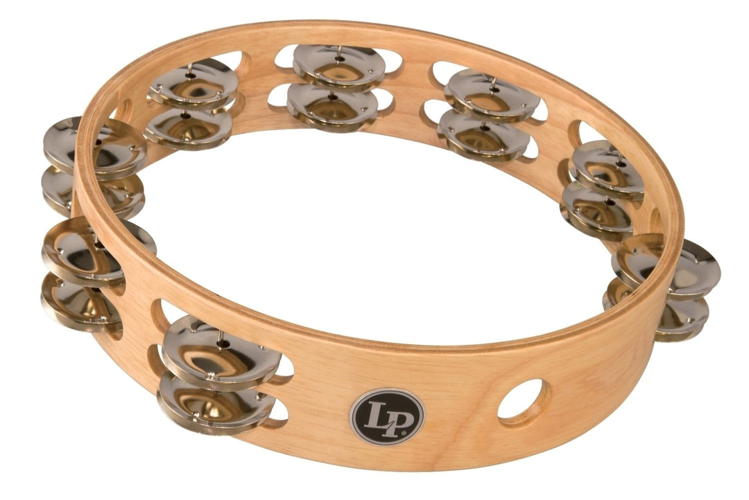 Latin Percussion tamburin Professional - LP tamburin med dubbel rad 10 (LP380B)