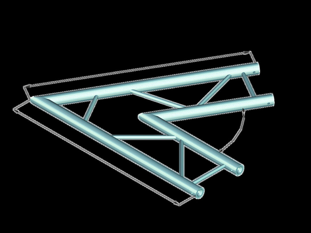 ALUTRUSS BILOCK BQ2-PAC20H 2-vägs hörn 60°