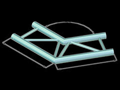 ALUTRUSS BILOCK BQ2-PAC22H 2-vägs hörn 120°