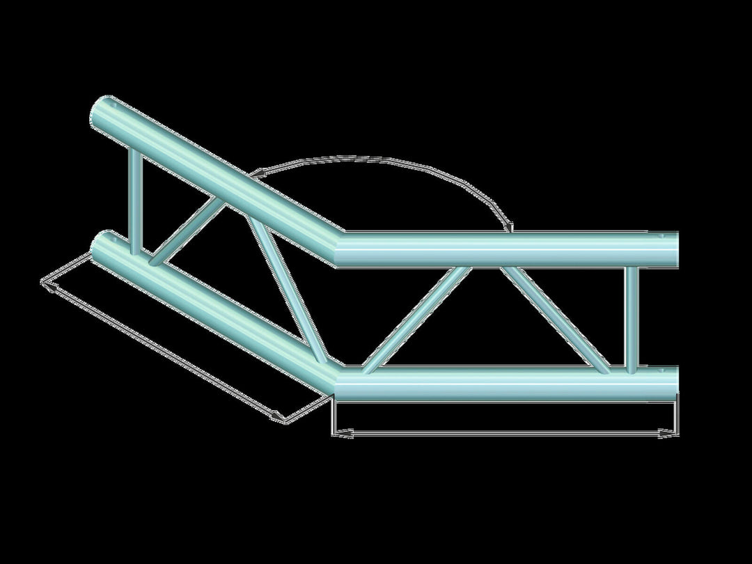 ALUTRUSS BILOCK BQ2-PAC23V 2-vägs hörn 135°