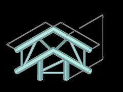 ALUTRUSS BILOCK BQ2-PAL31V 3-vägshörn 90°