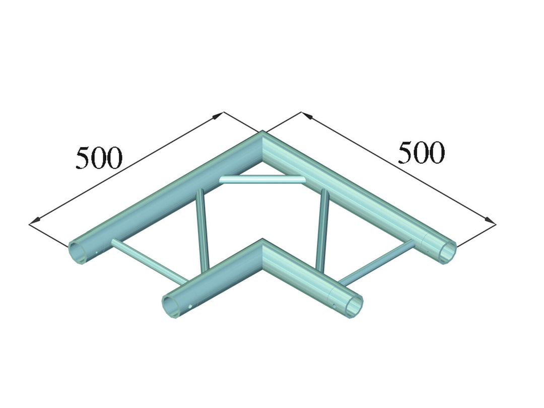 ALUTRUSS BILOCK BQ2-SPAC21H 2-way Hörn 90° bk