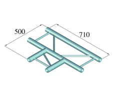 ALUTRUSS BILOCK BQ2-SPAT35H 3-vägs T-del 90° bk