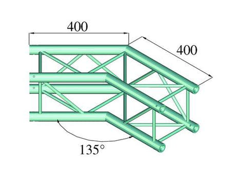 Alutruss DECOLOCK DQ4-PAC23 2-way Corner (135¡)