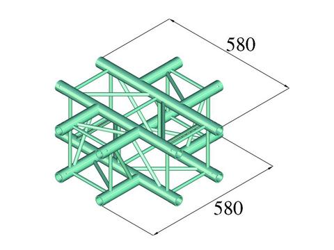 Alutruss DECOLOCK DQ4-PAC41 4-way Cross Piece