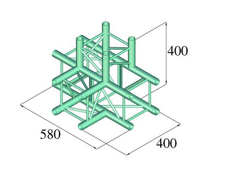 Alutruss DECOLOCK DQ4-PAT42 4-way T-piece