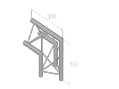 ALUTRUSS TRILOCK E-GL33 C-24 2-vägshörn 90° /\