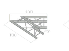 ALUTRUSS TRILOCK 6082AC-19 2-vägs hörn 45°