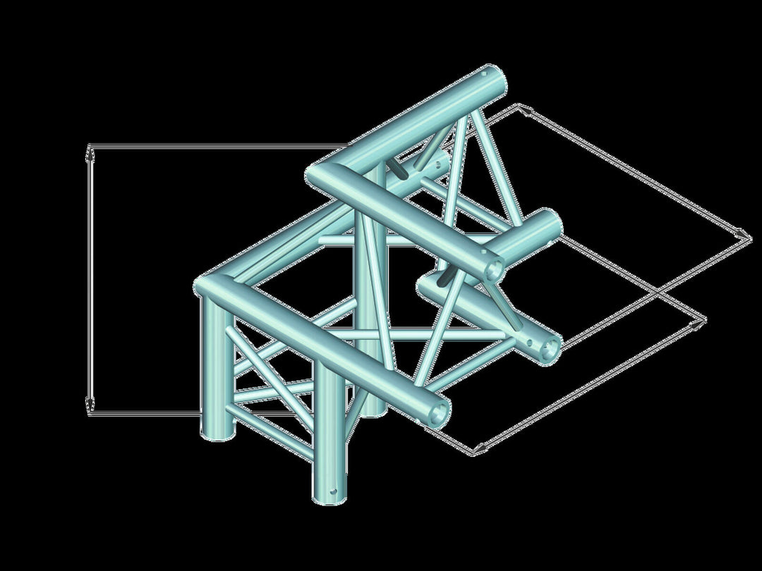 ALUTRUSS TRILOCK 6082AL-32 3-vägshörn /\ vänster