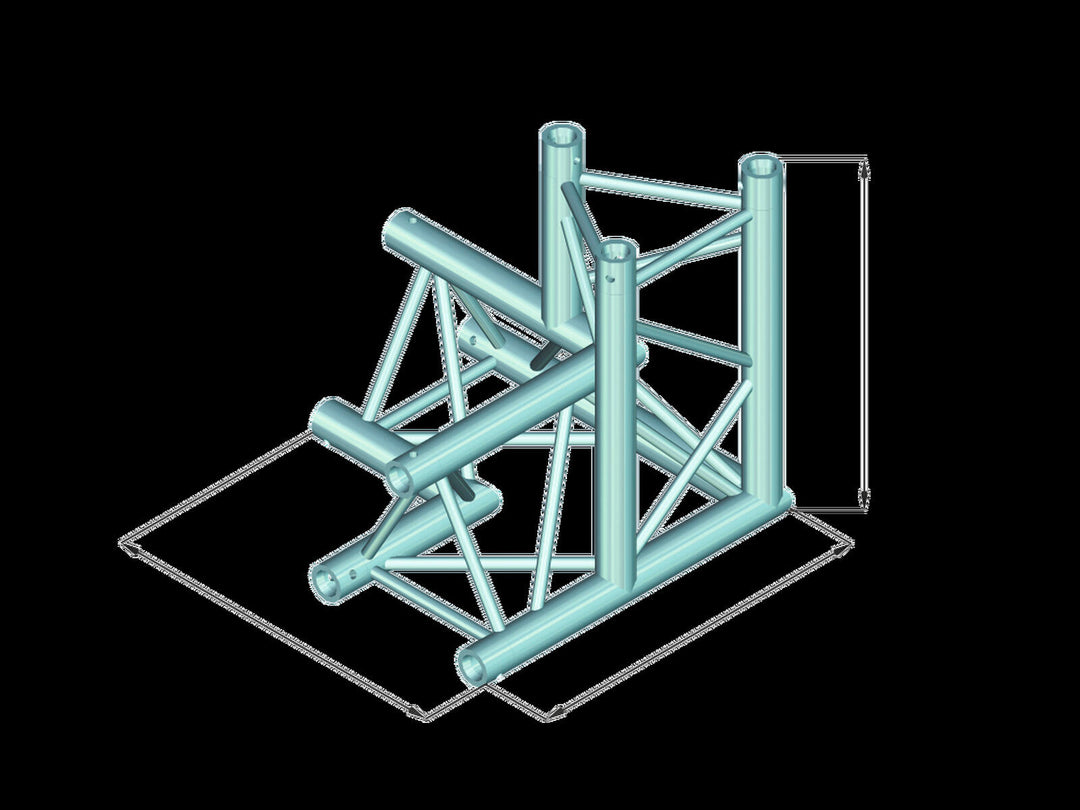 ALUTRUSS TRILOCK 6082AL-34 3-vägshörn \/ vänster