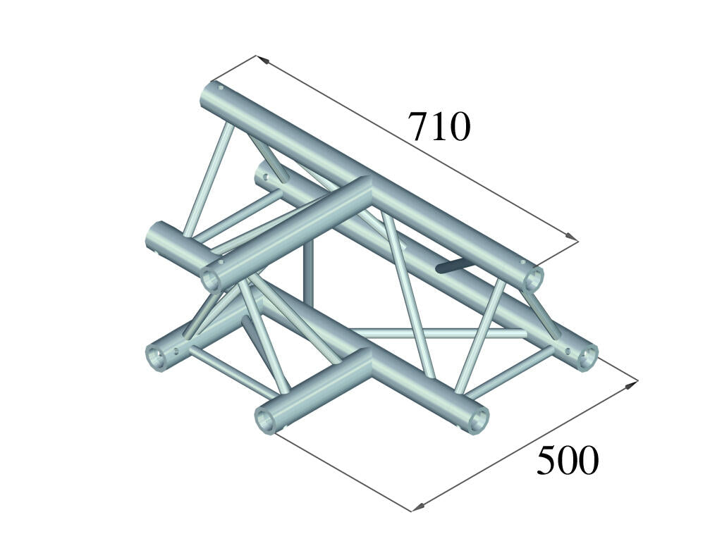 ALUTRUSS TRILOCK 6082AT-36 3-vägs T-stycke