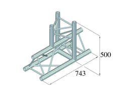ALUTRUSS TRILOCK 6082AT-37 3-vägs T-stycke