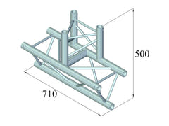ALUTRUSS TRILOCK 6082AT-38 3-vägs T-del