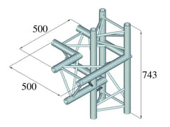 ALUTRUSS TRILOCK 6082AC-44 4-vägsdel \/ vänster