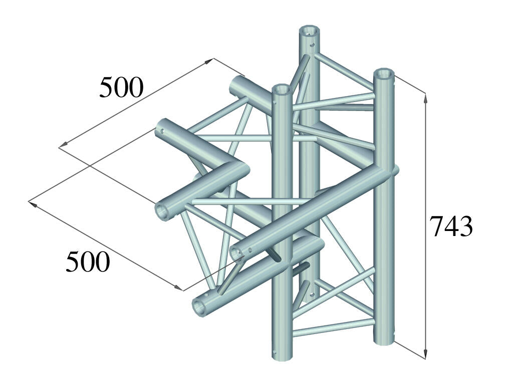 ALUTRUSS TRILOCK 6082AC-44 4-vägsdel \/ vänster