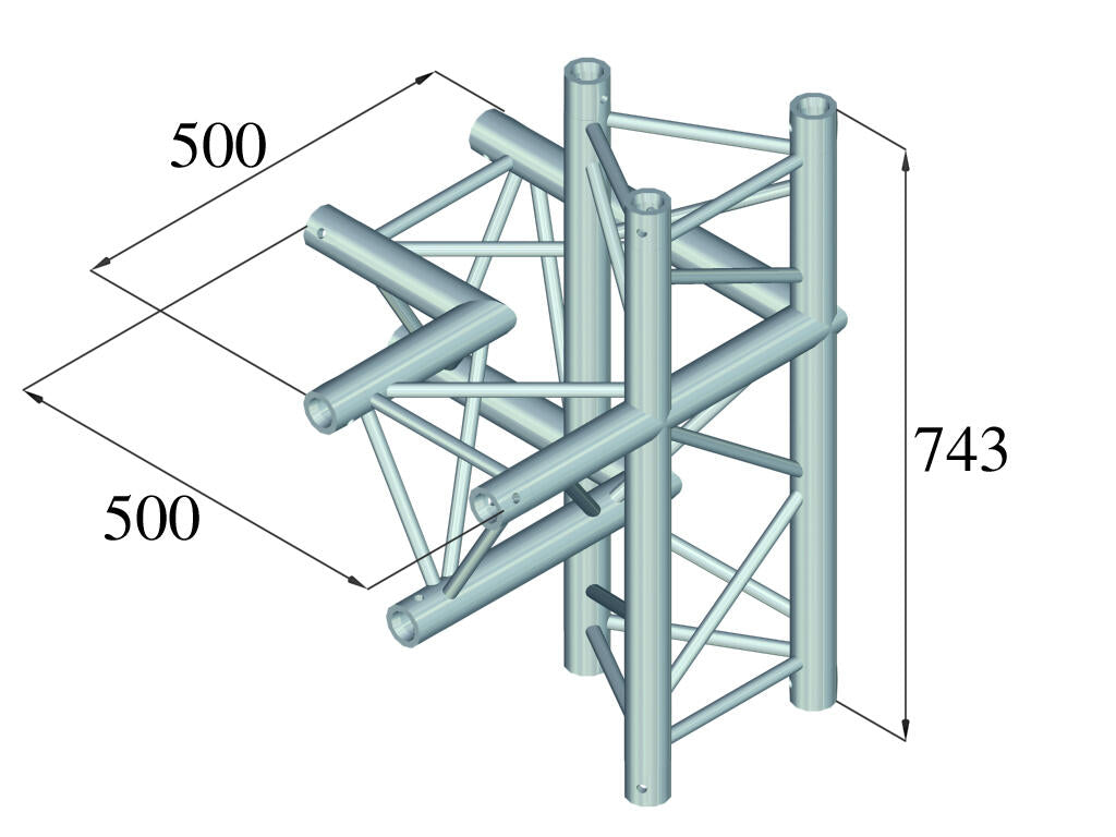 ALUTRUSS TRILOCK 6082AC-45 4-vägsdel \/ höger