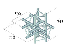 ALUTRUSS TRILOCK 6082AT-51 5-vägs del \/
