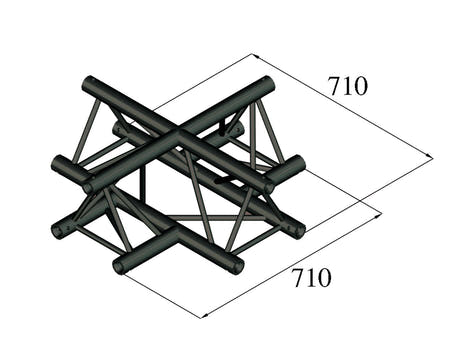 ALUTRUSS TRILOCK S-PAC-41 4-vägs kors