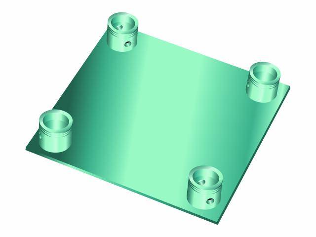 Alutruss QUADLOCK ändplatta QQGP