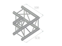 ALUTRUSS QUADLOCK TQ390-QQC21 2-vägshörn 90°
