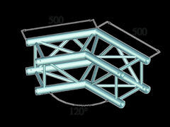 ALUTRUSS QUADLOCK S6082C-22 2-vägs hörn 120°